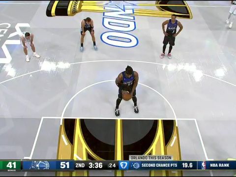 NBA杯小组赛：凯尔特人vs魔术第2节英文原声回放