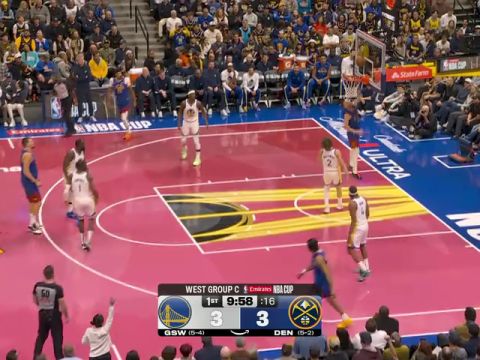 勇士vs掘金第1节中文解说回放