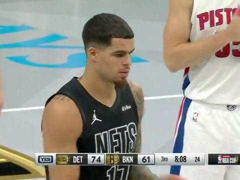 活塞vs篮网第3节中文解说回放