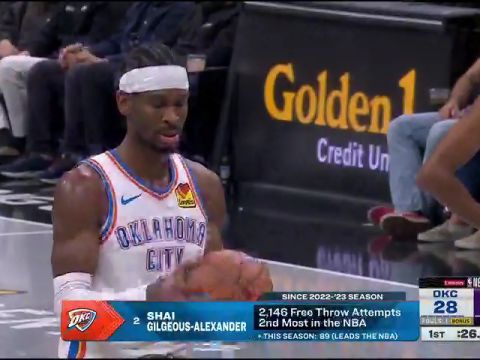 雷霆vs国王第1节英文原声回放