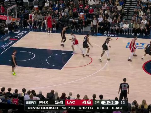 NBA常规赛：太阳vs快船第2节中文解说回放