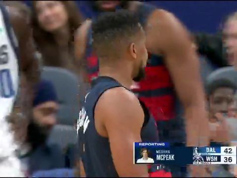 NBA常规赛：独行侠vs奇才第2节英文原声回放