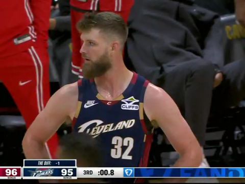 NBA常规赛：公牛vs骑士第3节中文解说回放