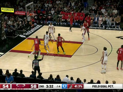 霍勒迪vs热火集锦 全场18分9板13助攻鬼魅传导戏耍防守