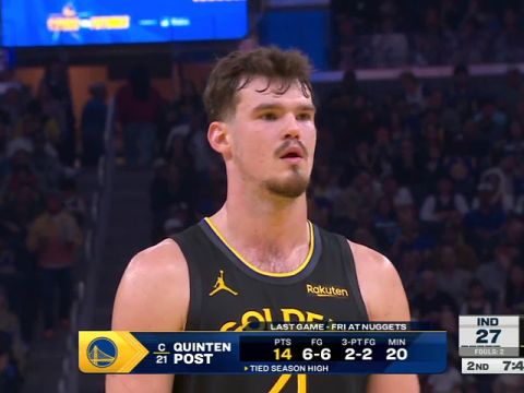 NBA常规赛：步行者vs勇士中文解说全场回放