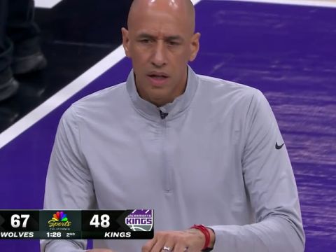 NBA常规赛：森林狼vs国王第2节英文原声回放