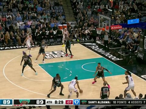 阿贾伊-米切尔vs灰熊集锦 全场21+6+4表现亮眼赢球功臣