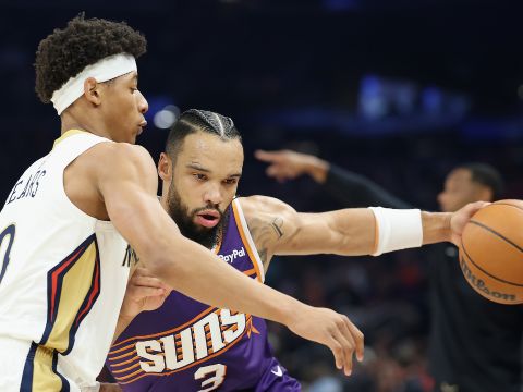 鹈鹕vs太阳精华回放 阿伦生涯之夜太阳取三连胜