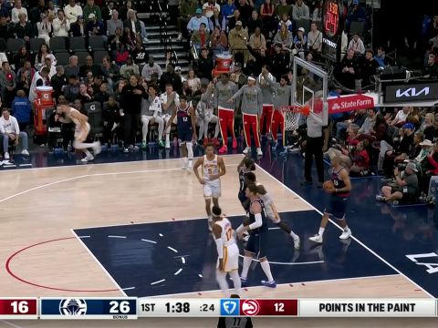 克雷伊奇vs快船集锦 外线10投8中轰下28分迎来生涯之夜