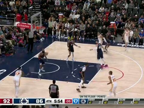 老鹰vs快船英文原声全场回放