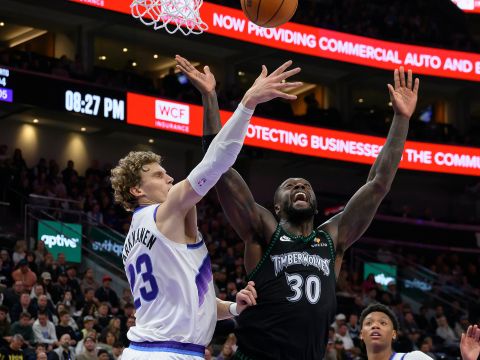 森林狼120-113爵士 爱德华兹35+6+6率队客场轻取爵士