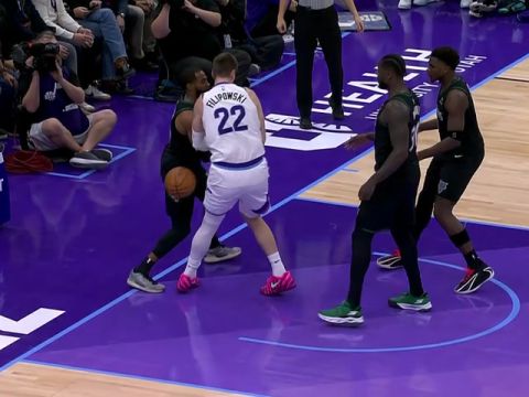 NBA常规赛：森林狼vs爵士第3节中文解说回放