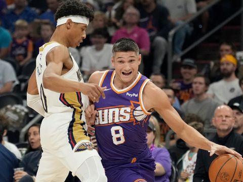 鹈鹕92-121太阳 阿伦生涯之夜太阳取三连胜