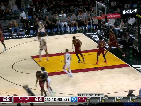 骑士138-140热火 维金斯0.4秒空接扣篮压哨绝杀拒绝双加时