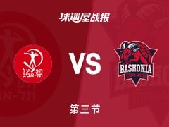 欧篮联常规赛：三节战罢，特拉维夫夏普尔以86-74领先巴斯克尼亚，布莱恩特22+7+4