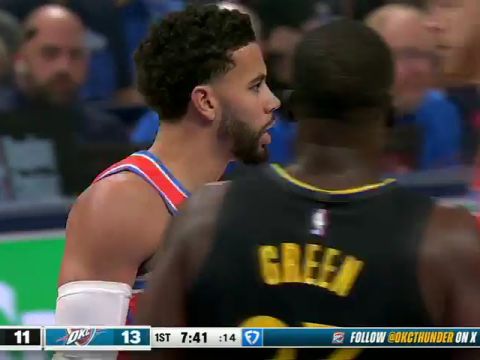 勇士vs雷霆第1节中文解说回放