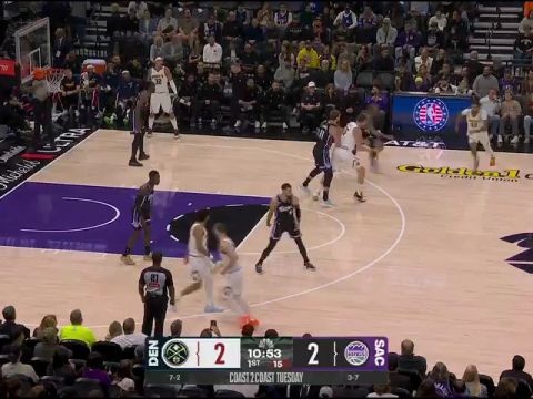 掘金vs国王第1节英文原声回放