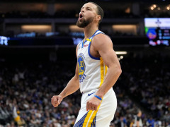 库里：因为感冒在床上休养了两天，希望明天能在对阵马刺登场