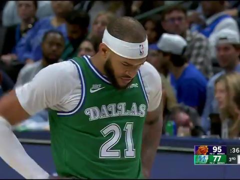 NBA常规赛：太阳vs独行侠第3节英文原声回放