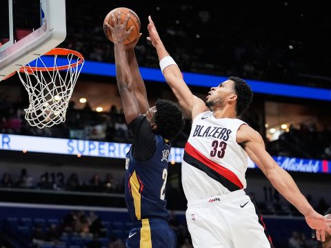 开拓者vs鹈鹕精华回放 夏普35分再刷赛季新高射落鹈鹕