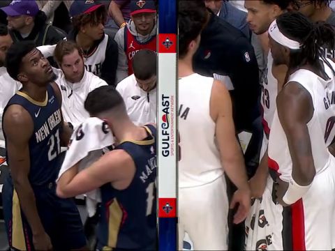 开拓者vs鹈鹕第2节中文解说回放