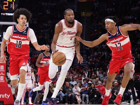 奇才112-135火箭 杜兰特23+5+4火箭三人20+轻取奇才