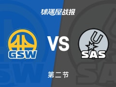 NBA常规赛：半场结束，马刺以56-49领先勇士，卡斯尔14+5+7