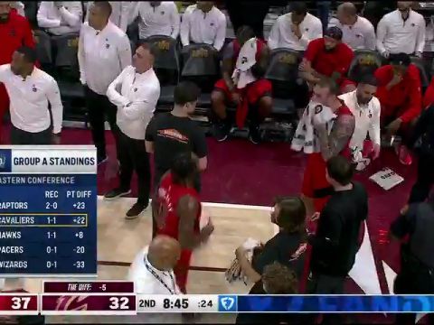 NBA常规赛：猛龙vs骑士第2节中文解说回放