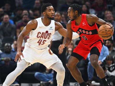 猛龙126-113骑士 巴恩斯高效准三双米切尔空砍31分猛龙客场双杀骑士