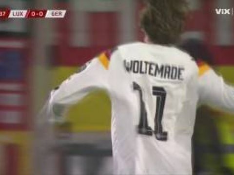 [进球视频] 德国打破僵局！萨内传中送助攻，沃尔特马德铲射破门！