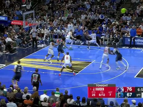 NBA杯小组赛西部B组：快船vs独行侠英文原声全场回放