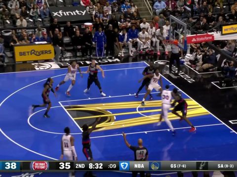 马克西vs活塞集锦 全场空砍31+7双拳难敌四手