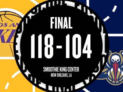 [微博全场集锦]🏀湖人送鹈鹕4连败 东&里55分 艾顿11中10拿20+16 墨菲35分