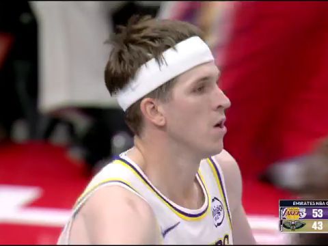 湖人vs鹈鹕第2节英文原声回放