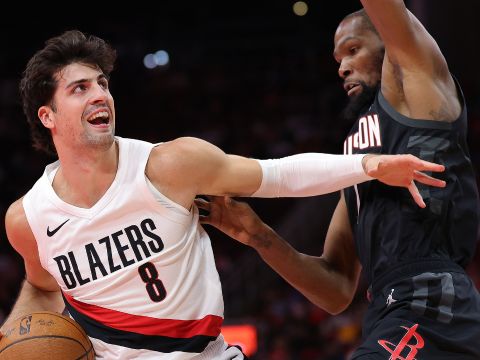 开拓者vs火箭精华回放 杜兰特30分火箭主场大胜开拓者