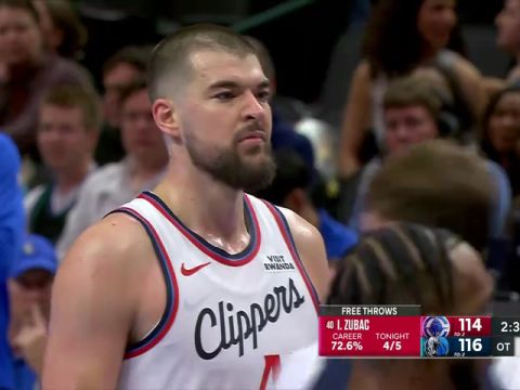 NBA杯小组赛西部B组：快船vs独行侠加时1中文解说回放