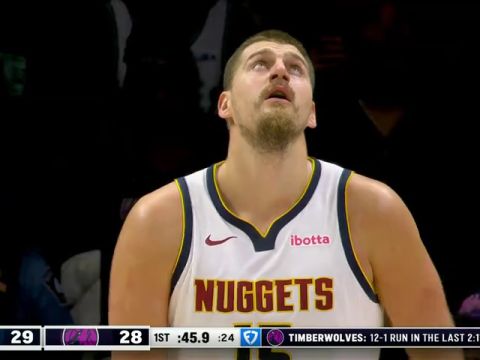 掘金vs森林狼第1节中文解说回放