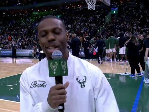 NBA常规赛：湖人vs雄鹿第2节英文原声回放