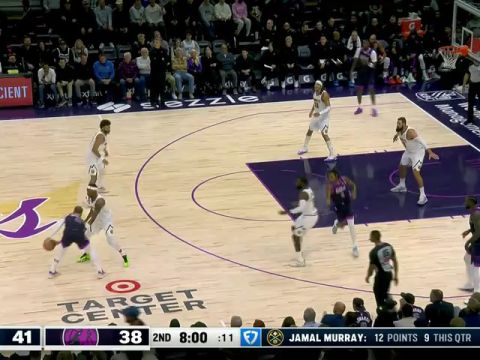 掘金vs森林狼第2节中文解说回放