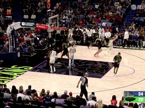 NBA常规赛：勇士vs鹈鹕徐静雨解说全场回放