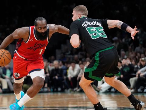 快船vs凯尔特人精华回放 哈登末节独揽18分错失压哨绝平三分客场惜败绿军