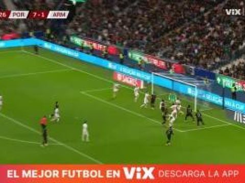 [进球视频]单场双帽！内维斯第81分钟戴帽，葡萄牙8-1领先亚美尼亚