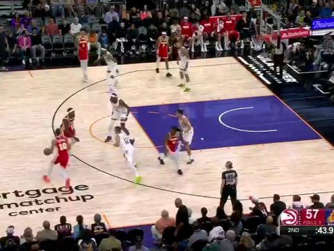 NBA常规赛：老鹰vs太阳第2节中文解说回放