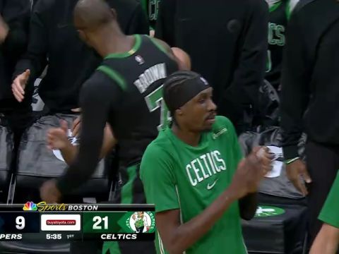 NBA常规赛：快船vs凯尔特人第1节中文解说回放