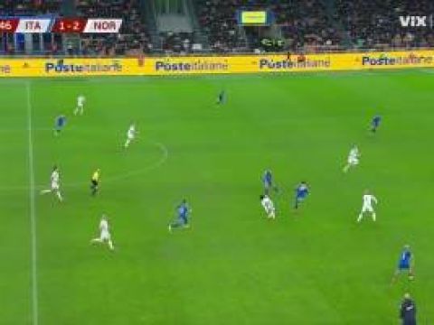 [进球视频]2分钟2球！巴斯托尼传球失误，哈兰德禁区内包抄破门