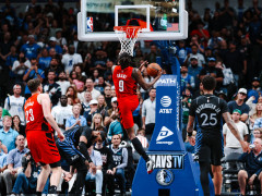 NBA回放全场录像高清：常规赛开拓者vs独行侠（11月17日）弗拉格21+8