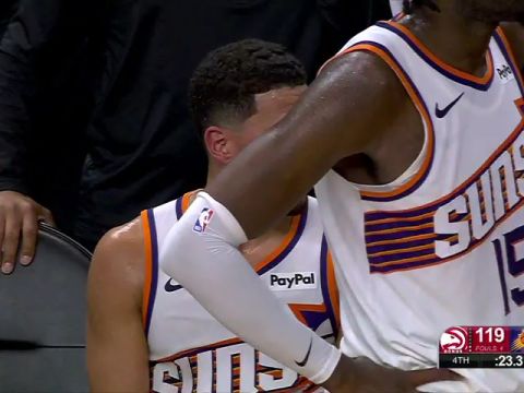 NBA常规赛：老鹰vs太阳第4节中文解说回放