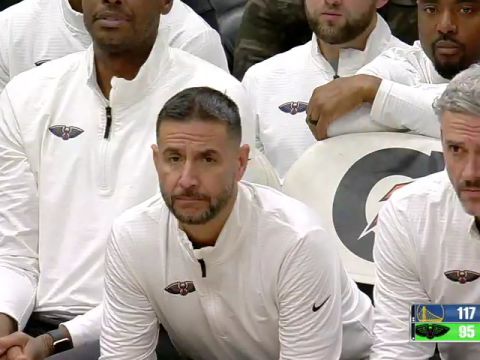 NBA常规赛：勇士vs鹈鹕第4节英文原声回放