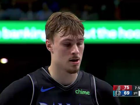 NBA常规赛：开拓者vs独行侠第3节中文解说回放