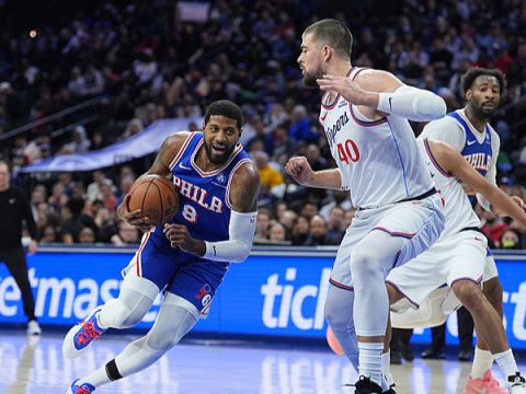 快船vs76人精华回放 乔治复出马克西39分哈登错失绝杀